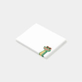 Grappige Krokodil Zonnebril Schattig Cartoon Dier Post-it® Notes (Schuin)