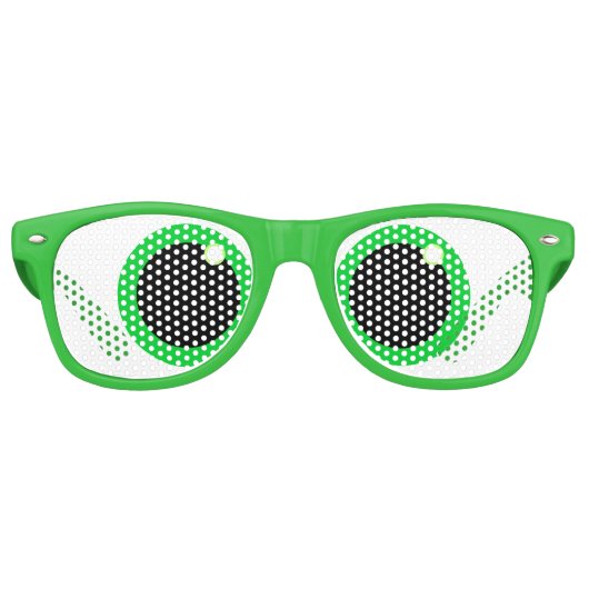 Grappige Kruisoog Kikker Ogen Retro Zonnebril (Voorkant)
