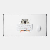 Grappige Kuiken Of Behandeling Halloween Kip Grafi Bureaumat (Keyboard & Muis)