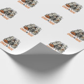 Grappige Kuiken Of Behandeling Halloween Kip Grafi Cadeaupapier (Hoek)