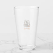 Grappige Kuiken Of Behandeling Halloween Kip Grafi Glas (Achterkant)
