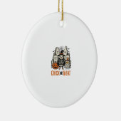 Grappige Kuiken Of Behandeling Halloween Kip Grafi Keramisch Ornament (Rechts)