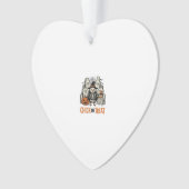 Grappige Kuiken Of Behandeling Halloween Kip Grafi Ornament (voorkant)