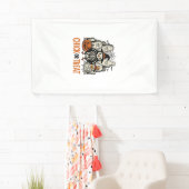Grappige Kuiken Of Behandeling Halloween Kip Grafi Spandoek (Insitu)