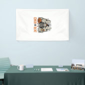 Grappige Kuiken Of Behandeling Halloween Kip Grafi Spandoek (Beurs)