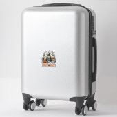 Grappige Kuiken Of Behandeling Halloween Kip Grafi Sticker (Koffer)
