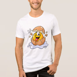 Grappige Kuiken Uit Ei Cartoon Tri-Blend Shirt
