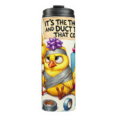 Grappige kuikens en ducttape thermosbeker (Voorkant)