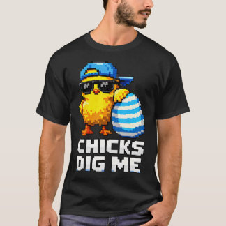 Grappige Kuikens Vinden Me Pasen Peuter Jongens Ma T-shirt