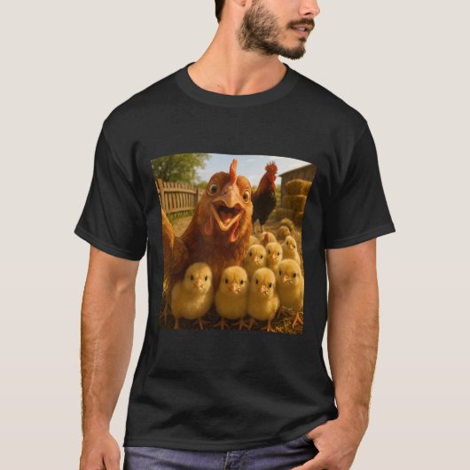 Grappige Kuikens Voor Pasen Kippen Halloween T-shirt (Voorkant)