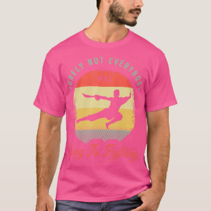 Grappige kung fu outfit voor een vechter van kung t-shirt