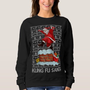 Grappige Kung Fu Sinterklaas Schoorsteen Lelijke K Trui