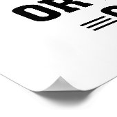 Grappige kunst aan de muur poster (Hoek)