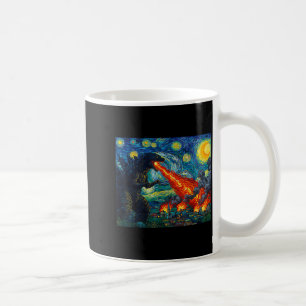Grappige Kunst Japanse Monster Kaiju In Van Gogh S Koffiemok