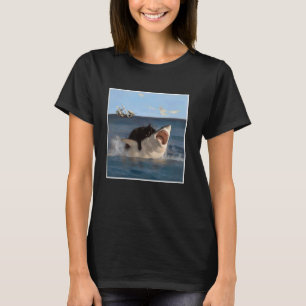 grappige Kunst & Kat Liefhebber Quote Kat Bijt Haa T-shirt