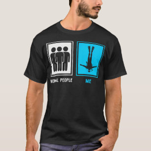 Grappige Kunst met Duik Thema Voor Mannen Vrouwen T-shirt