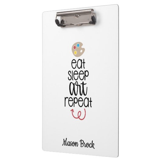 Grappige kunst student school aangepaste gift klembord (Links)