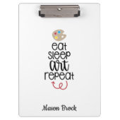 Grappige kunst student school aangepaste gift klembord (Voorkant)