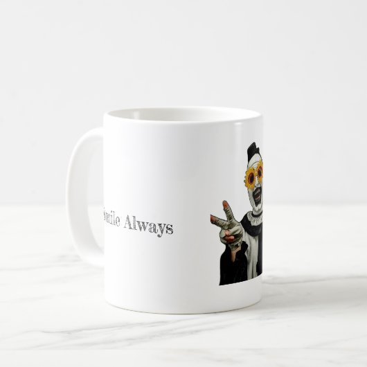 Grappige kunstbeker koffiemok (Voorkant links)