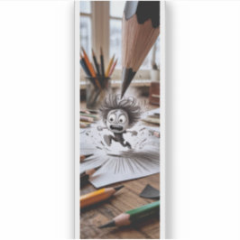 Grappige Kunstenaar Deadline Paniek Sticker