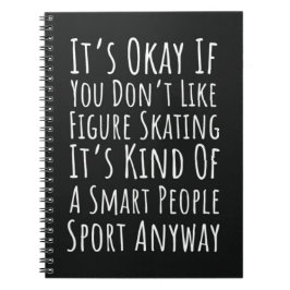 Grappige Kunstschaats Cadeaus Wintersport Schaatse Notitieboek
