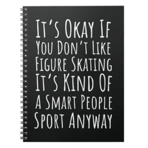 Grappige Kunstschaats Cadeaus Wintersport Schaatse Notitieboek