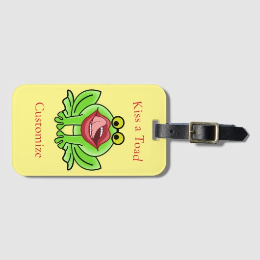 Grappige Kus Een Toad Thunder_Cove Bagagelabel (Voorkant (horizontaal))