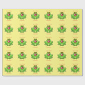 Grappige Kus Een Toad Thunder_Cove Cadeaupapier (Vlak)