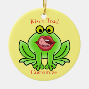 Grappige Kus Een Toad Thunder_Cove Keramisch Ornament