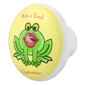 Grappige Kus Een Toad Thunder_Cove Keramische Knop (Rechts)