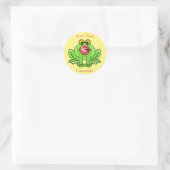 Grappige Kus Een Toad Thunder_Cove Ronde Sticker (Tas)