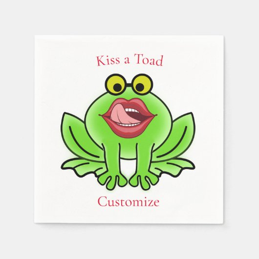 Grappige Kus Een Toad Thunder_Cove Servet (Voorkant)