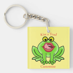 Grappige Kus Een Toad Thunder_Cove Sleutelhanger
