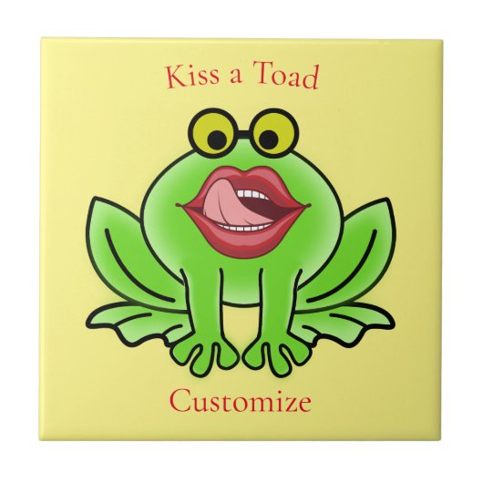 Grappige Kus Een Toad Thunder_Cove Tegeltje (Voorkant)