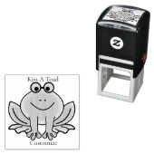 Grappige Kus Een Toad Thunder_Cove Zelfinktende Stempel (In situ)