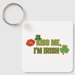 Grappige Kus me, ik ben Iers St. Patrick's Dag Fee Sleutelhanger