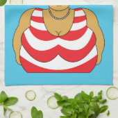 Grappige kus me snel Britse badpak dame Theedoek (Gevouwen)