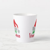 Grappige Kussenmijnkont Kerst Latte Mok (Voorkant)