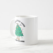 Grappige Kute Kerstgans Koffiemok (Voorkant links)