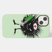Grappige Kwaadaardige Bug Verpleegster Spuit Gothi iPhone Hoesje (Achterkant horizontaal)