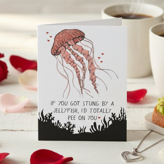 Grappige kwal liefdesromance kaart