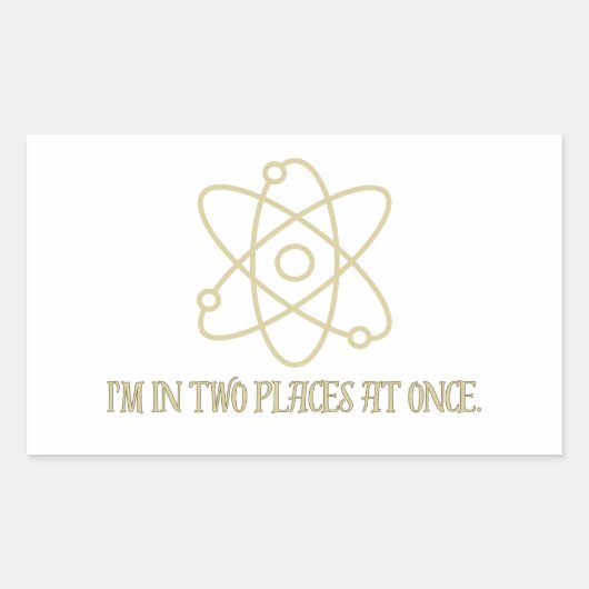 Grappige kwantummechanica rechthoekige sticker (Voorkant)