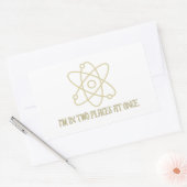 Grappige kwantummechanica rechthoekige sticker (Envelop)