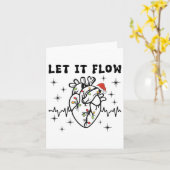 Grappige Laat het stromen Anatomie Hart Cardiale V Kaart (Gele Bloem)