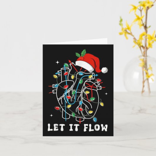 Grappige laat het stromen anatomie hart hartverple kaart (Gele Bloem)