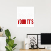 Grappige Laat je TT's zien Poster (Thuiskantoor)