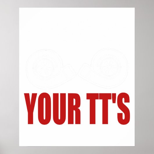 Grappige Laat je TT's zien Poster (Voorkant)