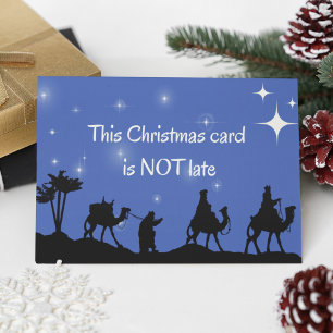 Grappige Laat Kerstmis Vintage Vertraagde Kerstkaa Feestdagen Kaart