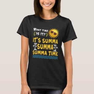 Grappige laatste dag van de School Zomer Tijd Palm T-shirt