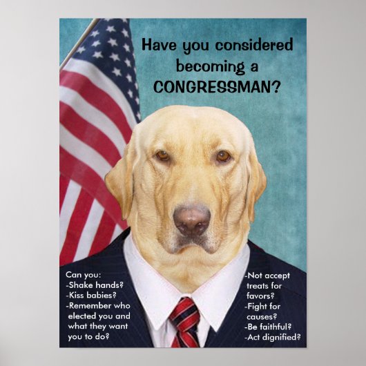 Grappige Lab-congresposter Poster (Voorkant)